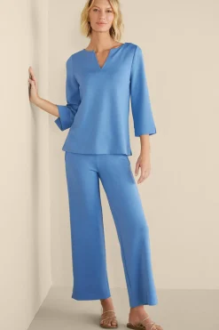 Soft Surroundings Ceri Knit Wide-Leg Pants