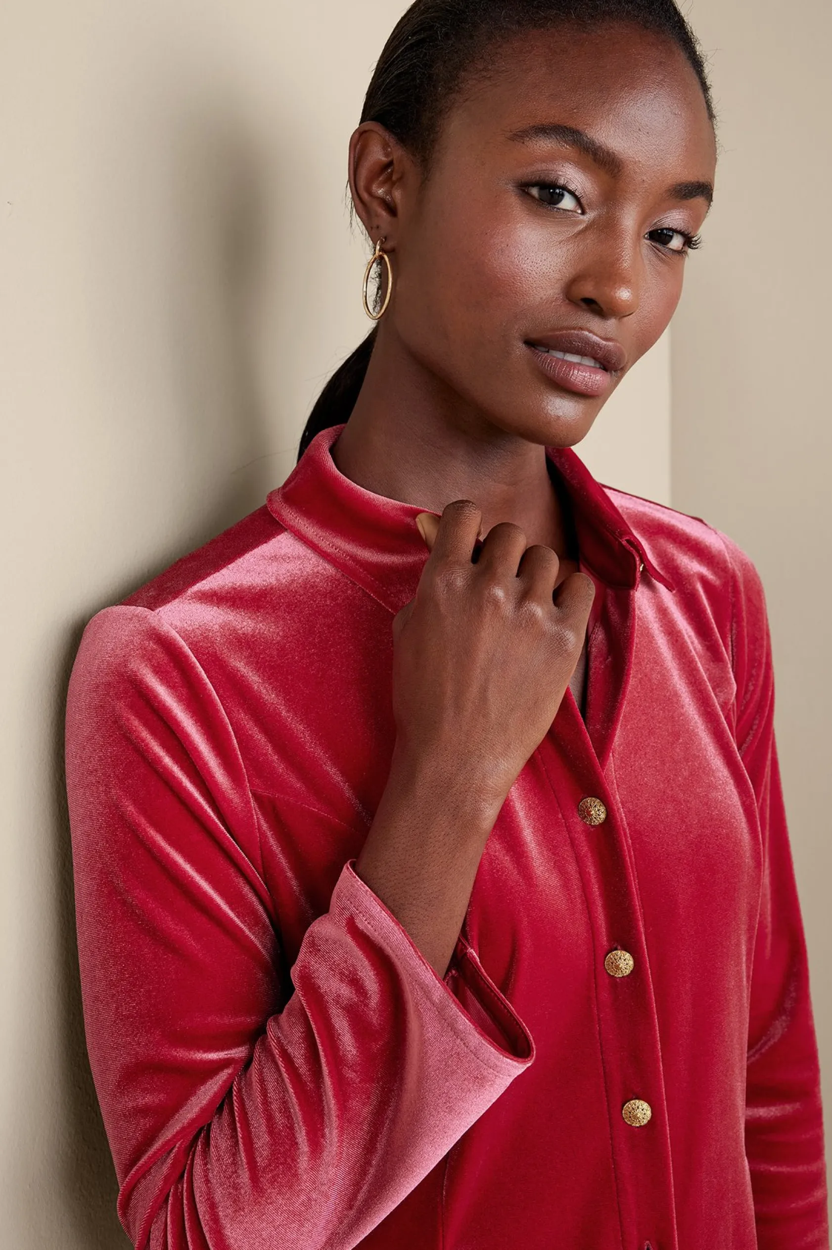 Soft Surroundings Enchanted Velvet Shirt