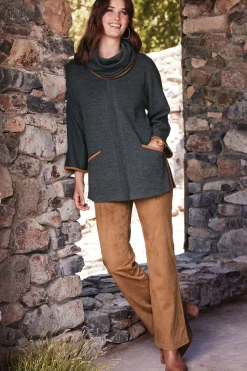 Soft Surroundings Faux Suede Bootcut Pants