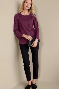 Soft Surroundings Jeri Jacquard Top
