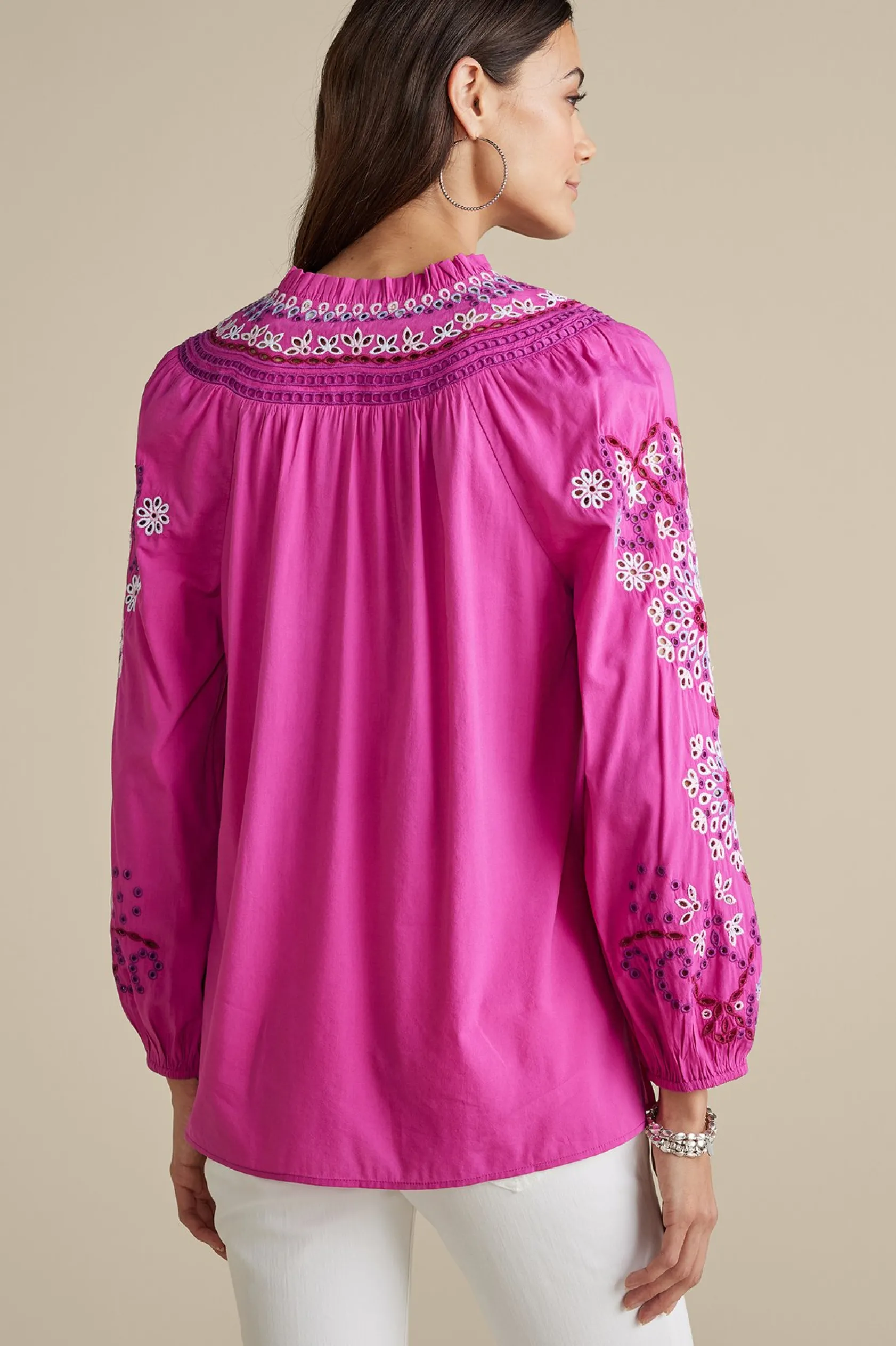 Soft Surroundings Laney Voile Blouse