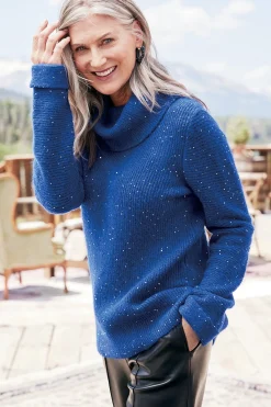 Soft Surroundings Linley Sequin Sweater