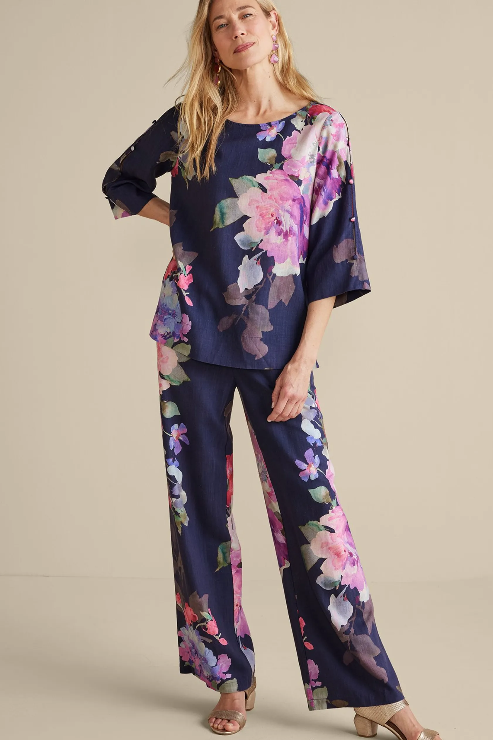 Soft Surroundings Lizette Wide-Leg Pant