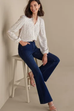 Soft Surroundings Mila Metallic Blouse