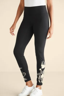 Soft Surroundings Miraflores Embroidered Legging