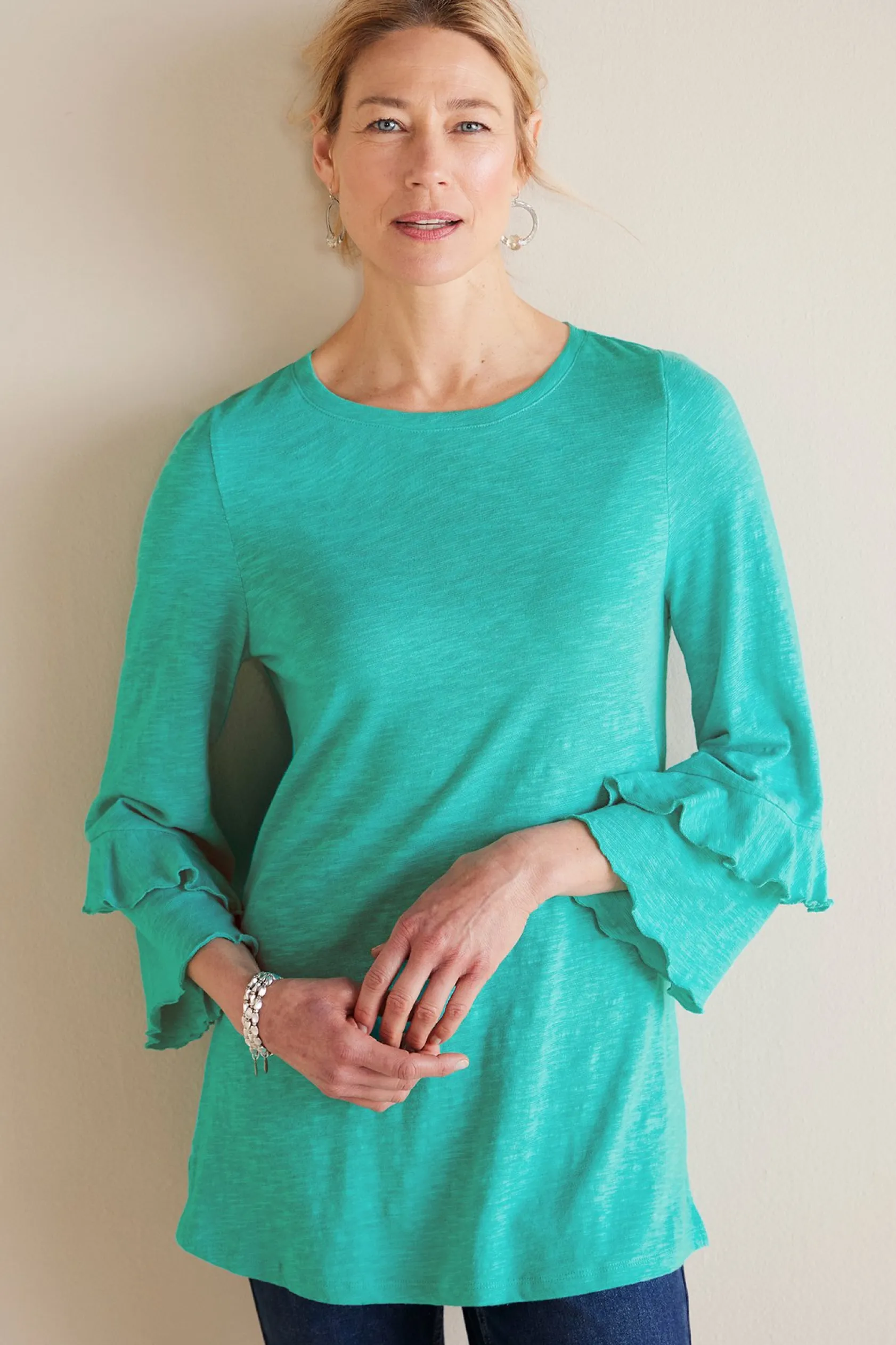 Soft Surroundings Petites Erin Linen Blend Tunic