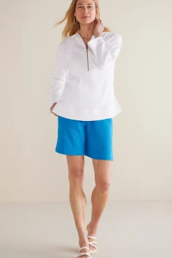 Soft Surroundings Petites Kemia Gauze Hoodie