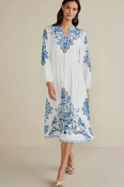 Soft Surroundings Petites Louise Midi Dress