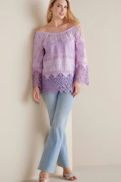 Soft Surroundings Petites Pilar Off the Shoulder Top