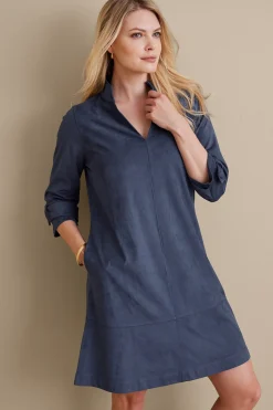 Soft Surroundings Rani Faux Suede Dress