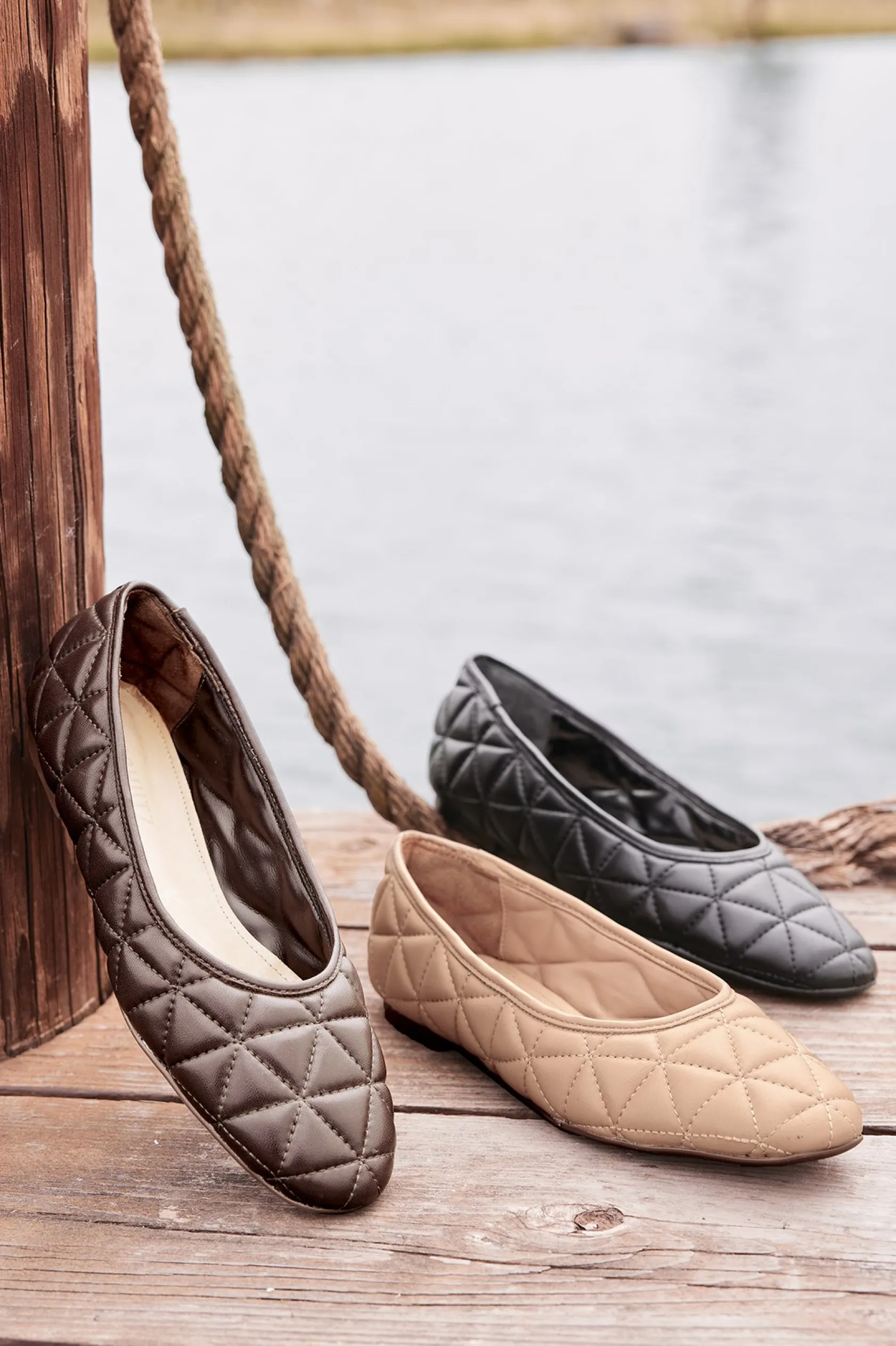 Soft Surroundings Schutz Arissa Quilted Ballet Flat