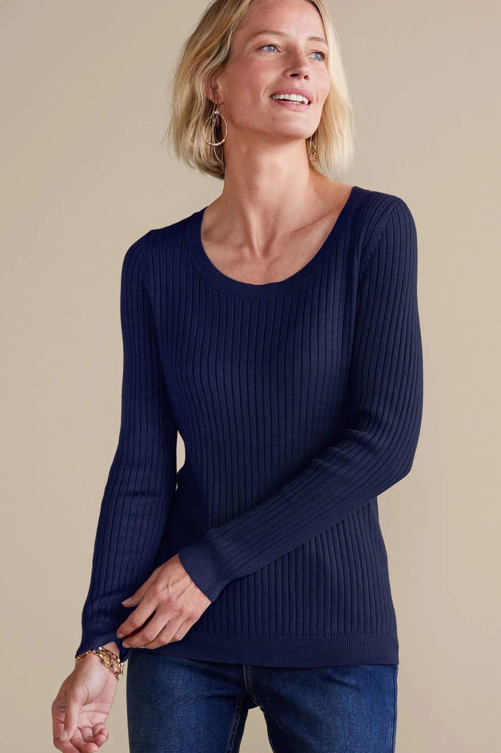 Soft Surroundings Soft Essential™ Ribbed Pullover Sweater