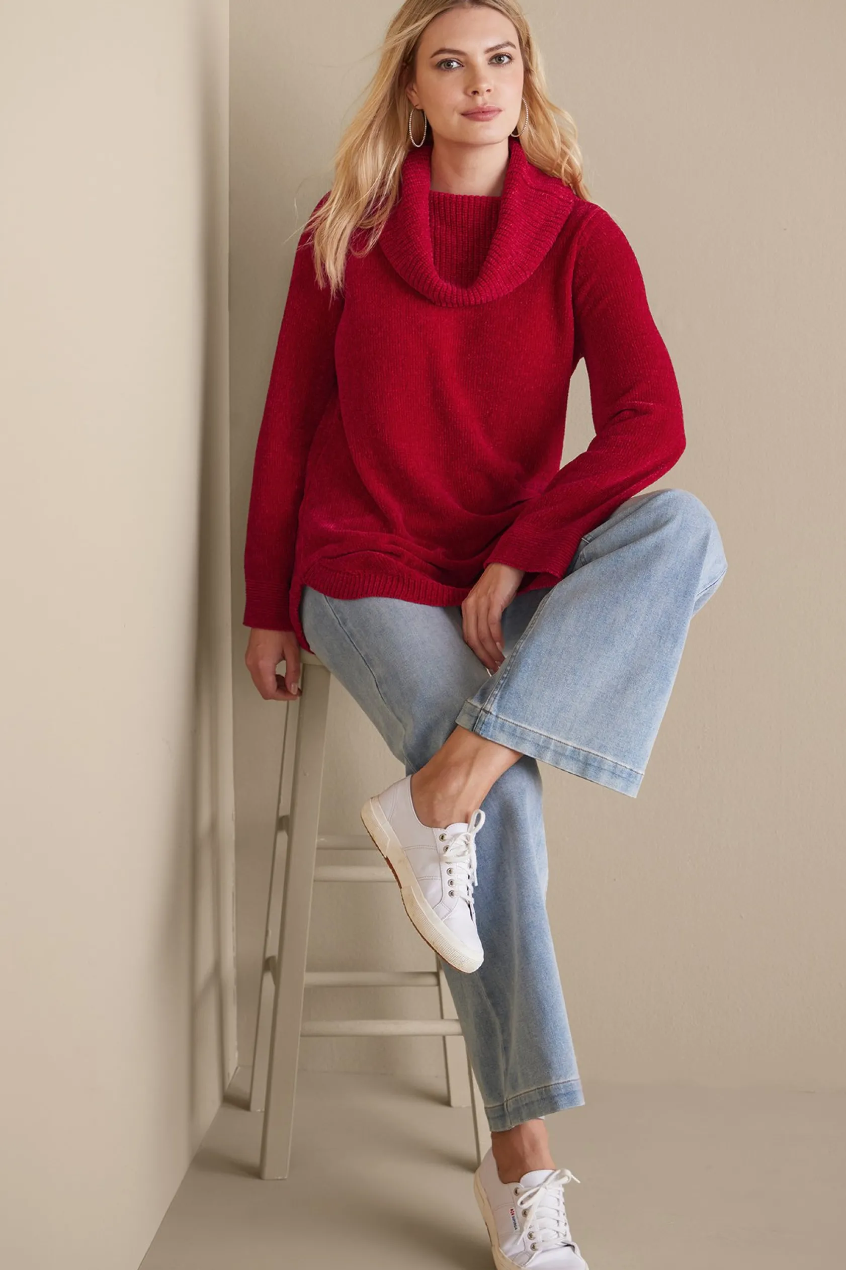 Soft Surroundings Soft Winds Chenille Tunic Sweater