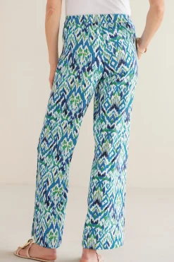 Soft Surroundings Sonoma Linen Blend Wide Leg Pants