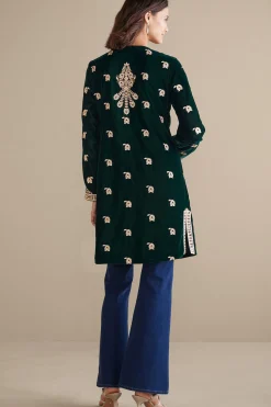 Soft Surroundings Tatianna Velvet Jacket