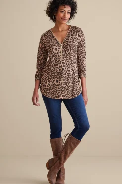 Soft Surroundings Valentina Zip Sweater