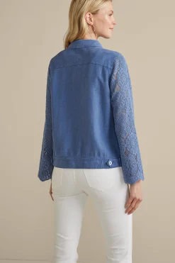 Soft Surroundings Varese Linen Blend Jacket