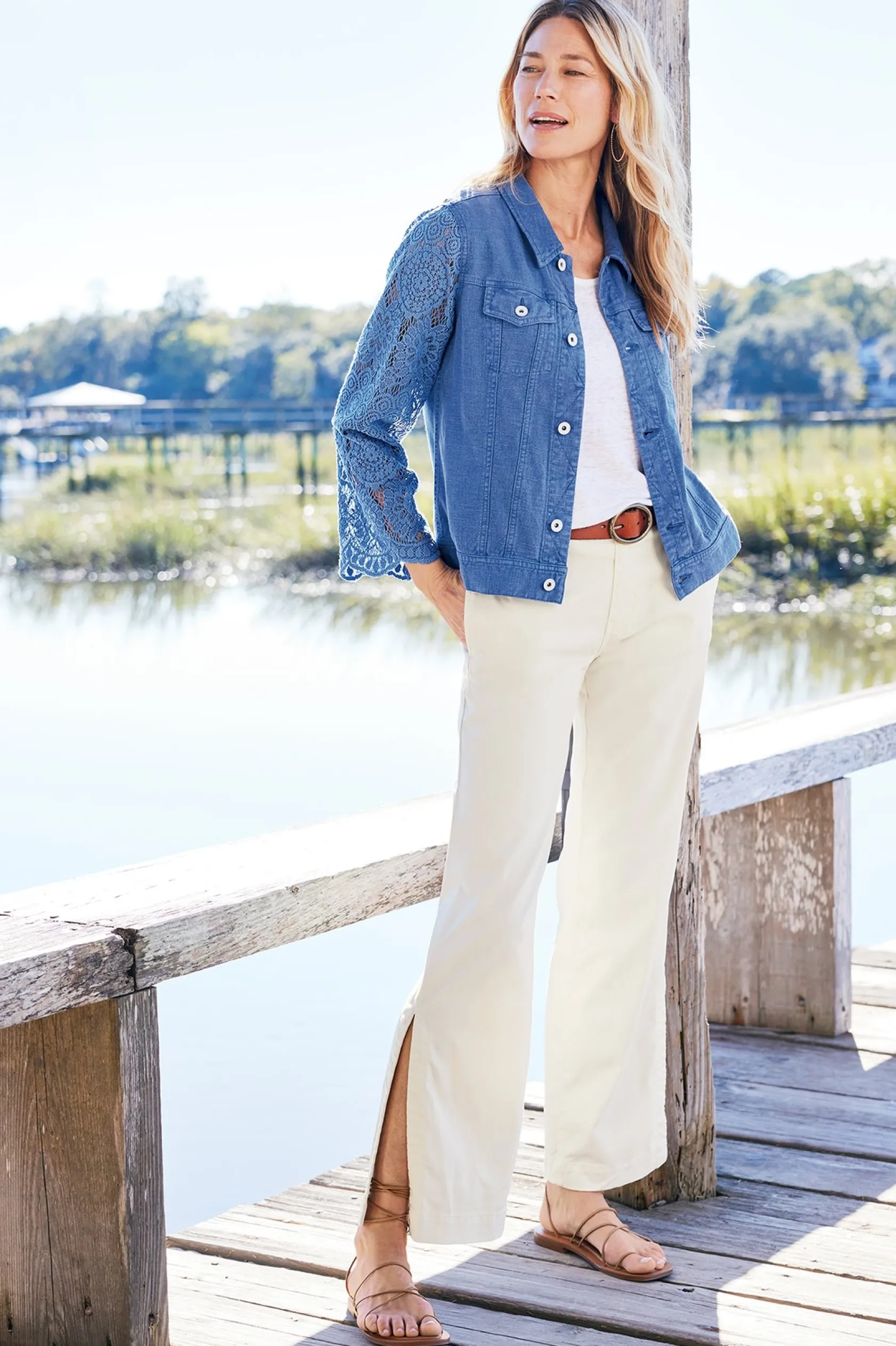 Soft Surroundings Varese Linen Blend Jacket