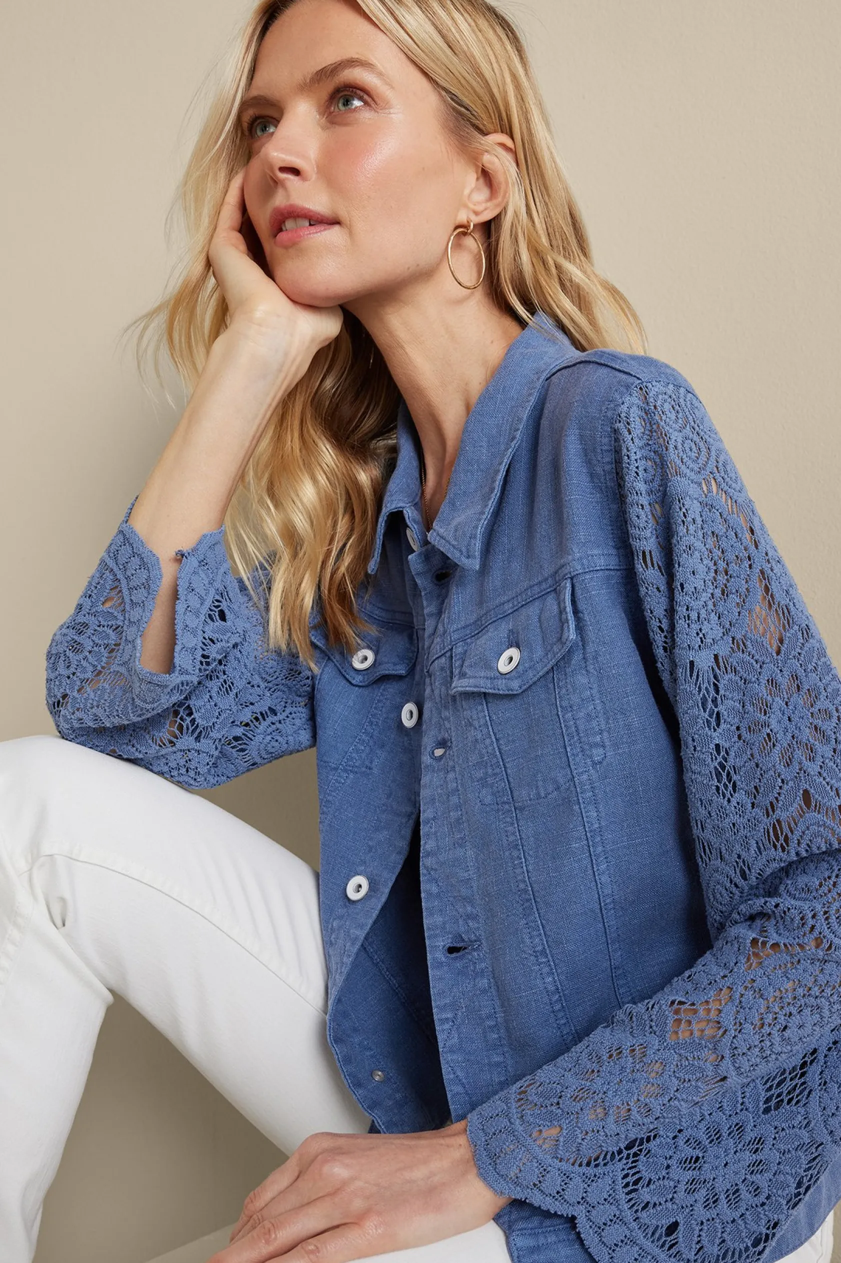 Soft Surroundings Varese Linen Blend Jacket