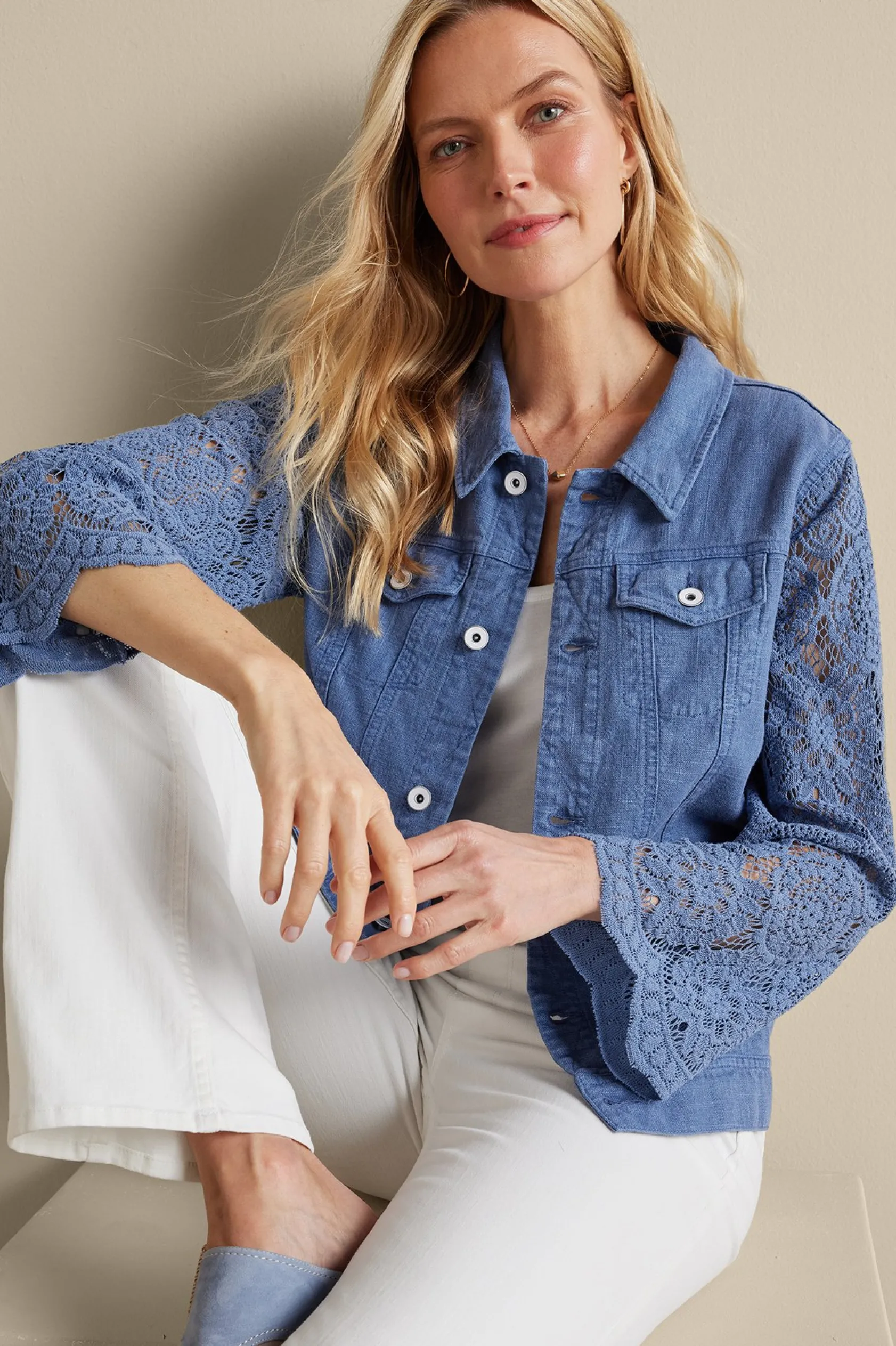 Soft Surroundings Varese Linen Blend Jacket