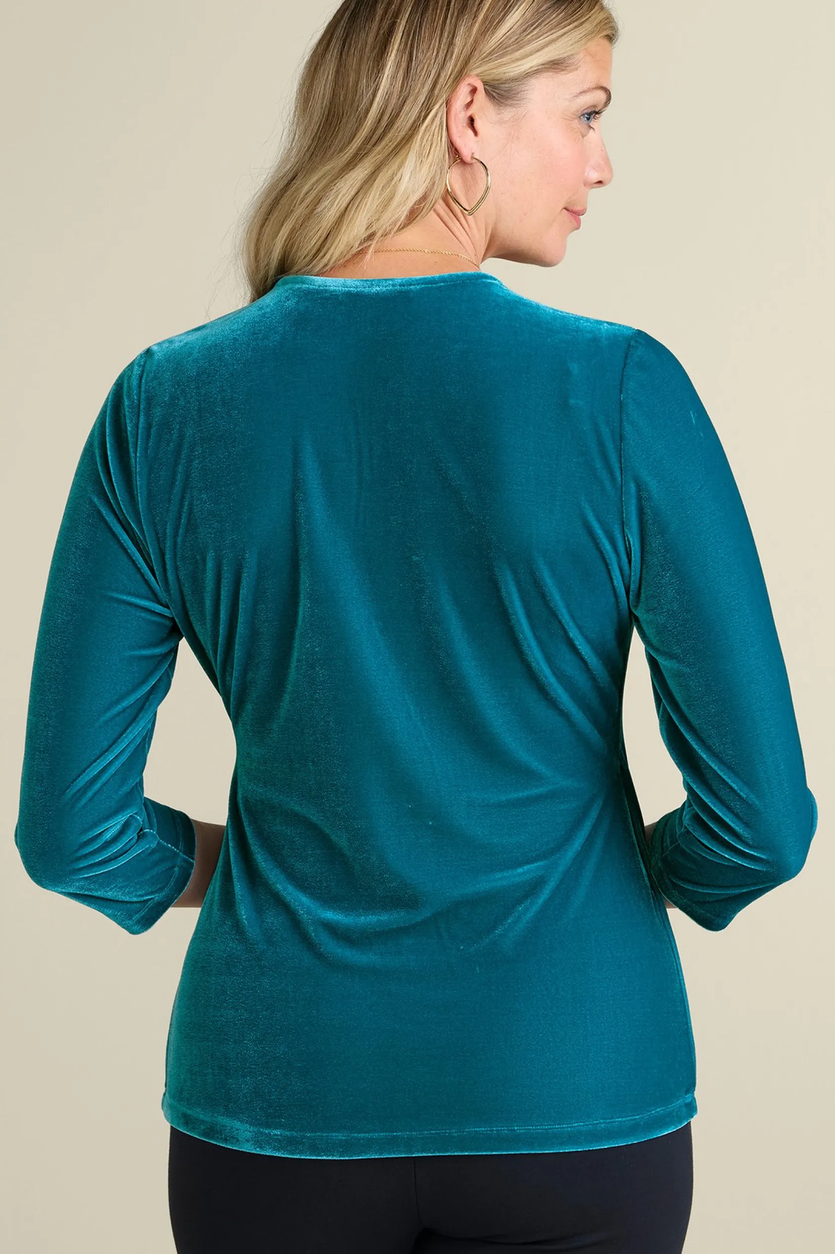 Soft Surroundings Velvet Alyssa Knit Top